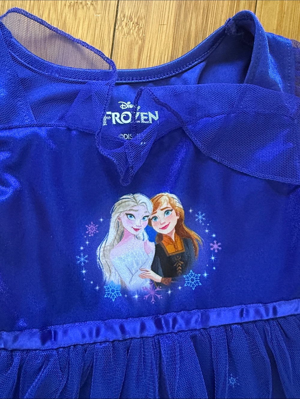 Disney Royal Blue Elsa & Anna Tulle Nightgown - Picture 3 of 5